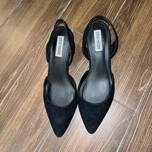 Black Steve Madden euc suede block heel Size 7.5